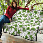 Palm Tree Pattern Print Quilt