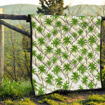 Palm Tree Pattern Print Quilt