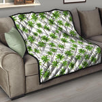 Palm Tree Pattern Print Quilt