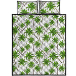 Palm Tree Pattern Print Quilt Bed Set