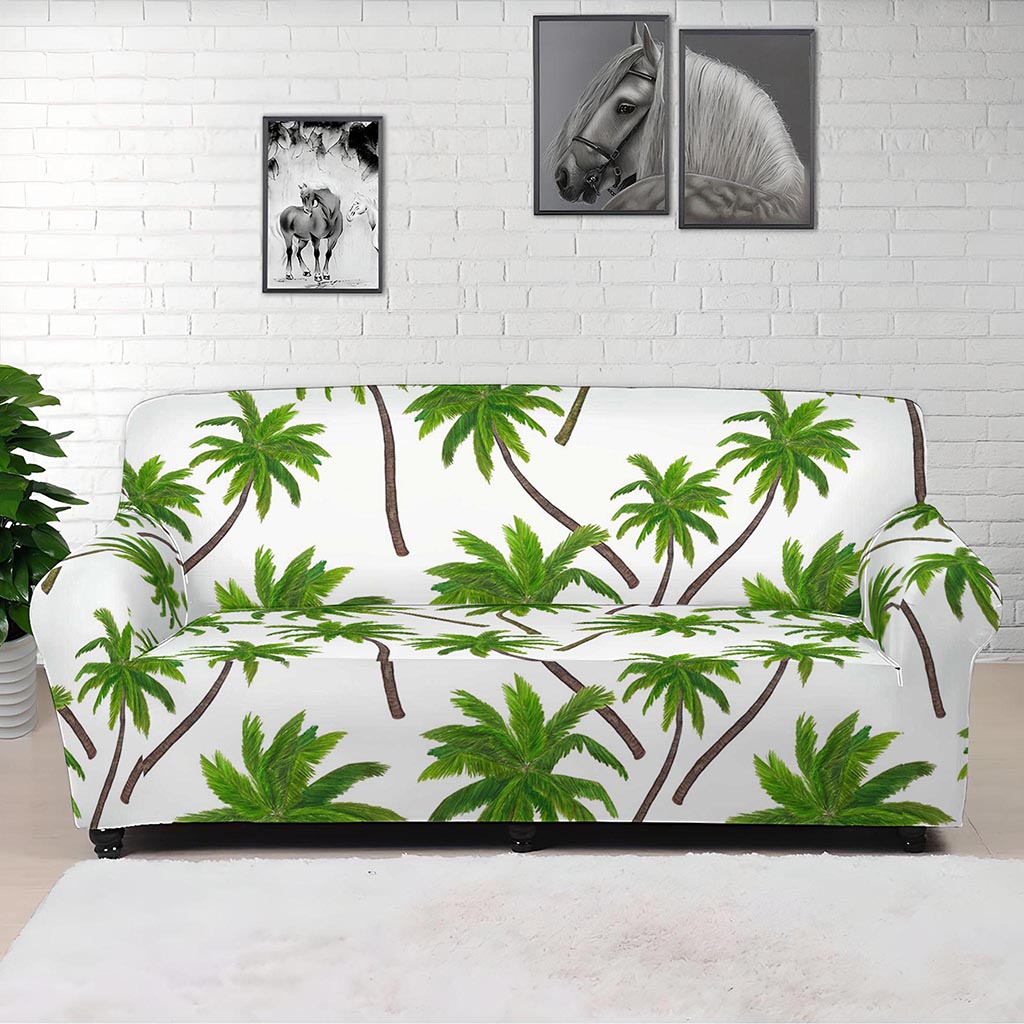 Palm Tree Pattern Print Sofa Cover