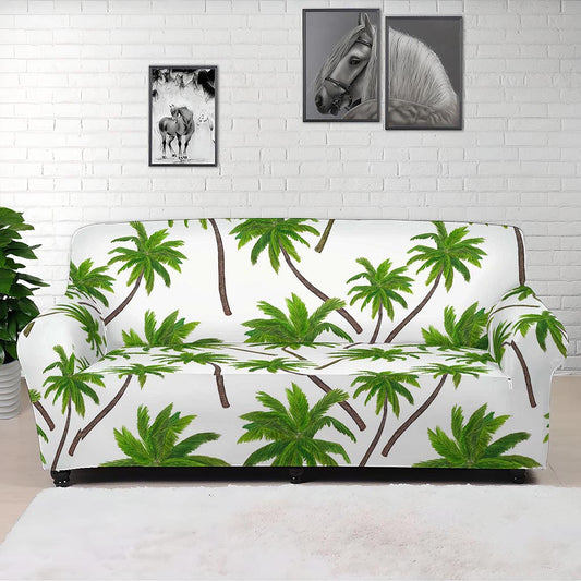 Palm Tree Pattern Print Sofa Cover