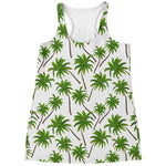 Palm Tree Pattern Print Women's Racerback Tank Top