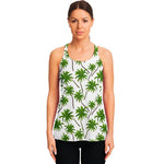 Palm Tree Pattern Print Women's Racerback Tank Top