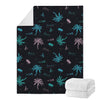 Palm Tree Summer Beach Pattern Print Blanket