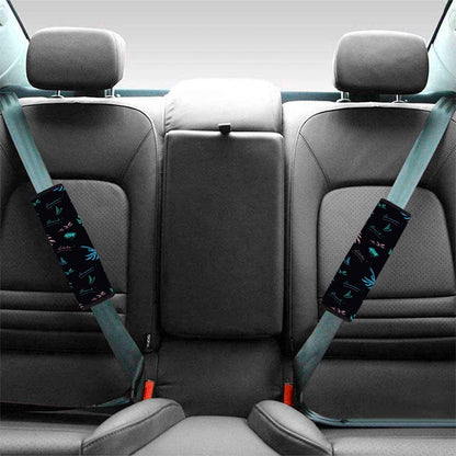 Palm Tree Summer Beach Pattern Print Car Seat Belt Covers