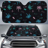 Palm Tree Summer Beach Pattern Print Car Sun Shade GearFrost