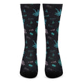 Palm Tree Summer Beach Pattern Print Crew Socks