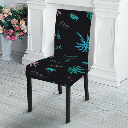 Palm Tree Summer Beach Pattern Print Dining Chair Slipcover