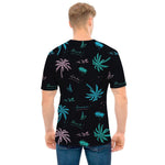 Palm Tree Summer Beach Pattern Print Men's T-Shirt