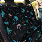 Palm Tree Summer Beach Pattern Print Pet Car Back Seat Cover