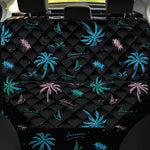 Palm Tree Summer Beach Pattern Print Pet Car Back Seat Cover