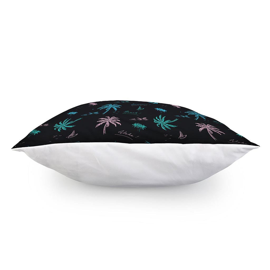 Palm Tree Summer Beach Pattern Print Pillow Cover