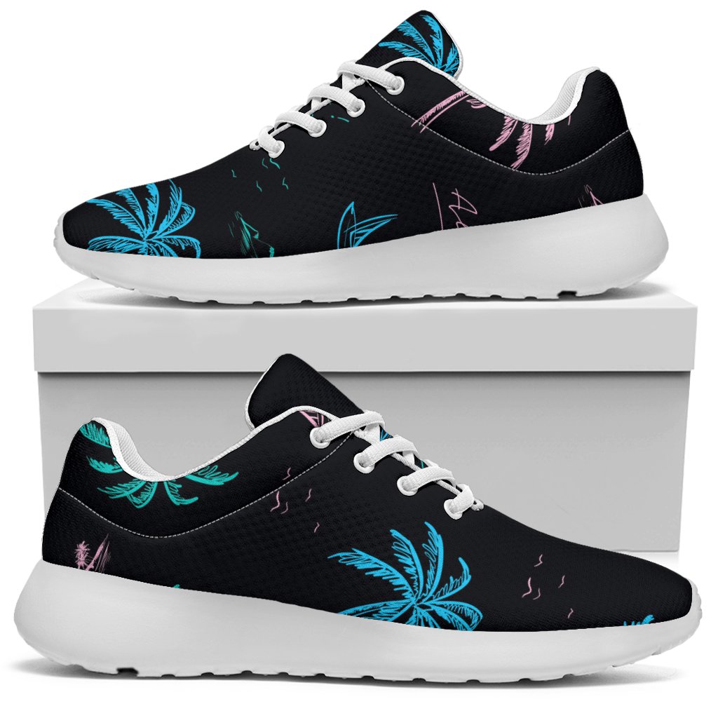 Palm Tree Summer Beach Pattern Print Sport Shoes GearFrost