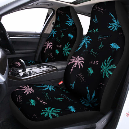 Palm Tree Summer Beach Pattern Print Universal Fit Car Seat Covers