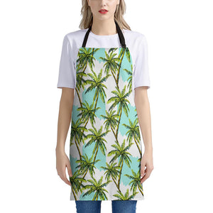 Palm Tree Tropical Pattern Print Apron