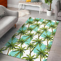 Palm Tree Tropical Pattern Print Floor Mat