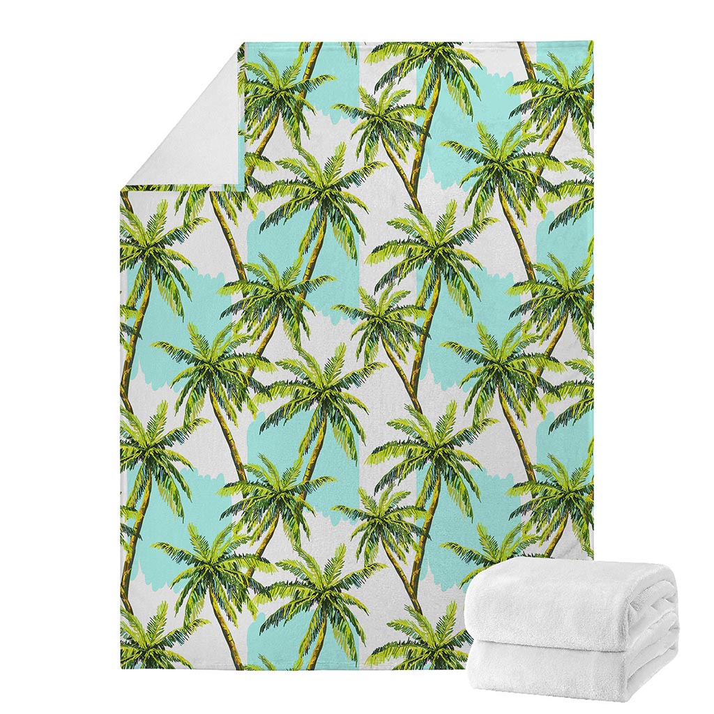 Palm Tree Tropical Pattern Print Blanket