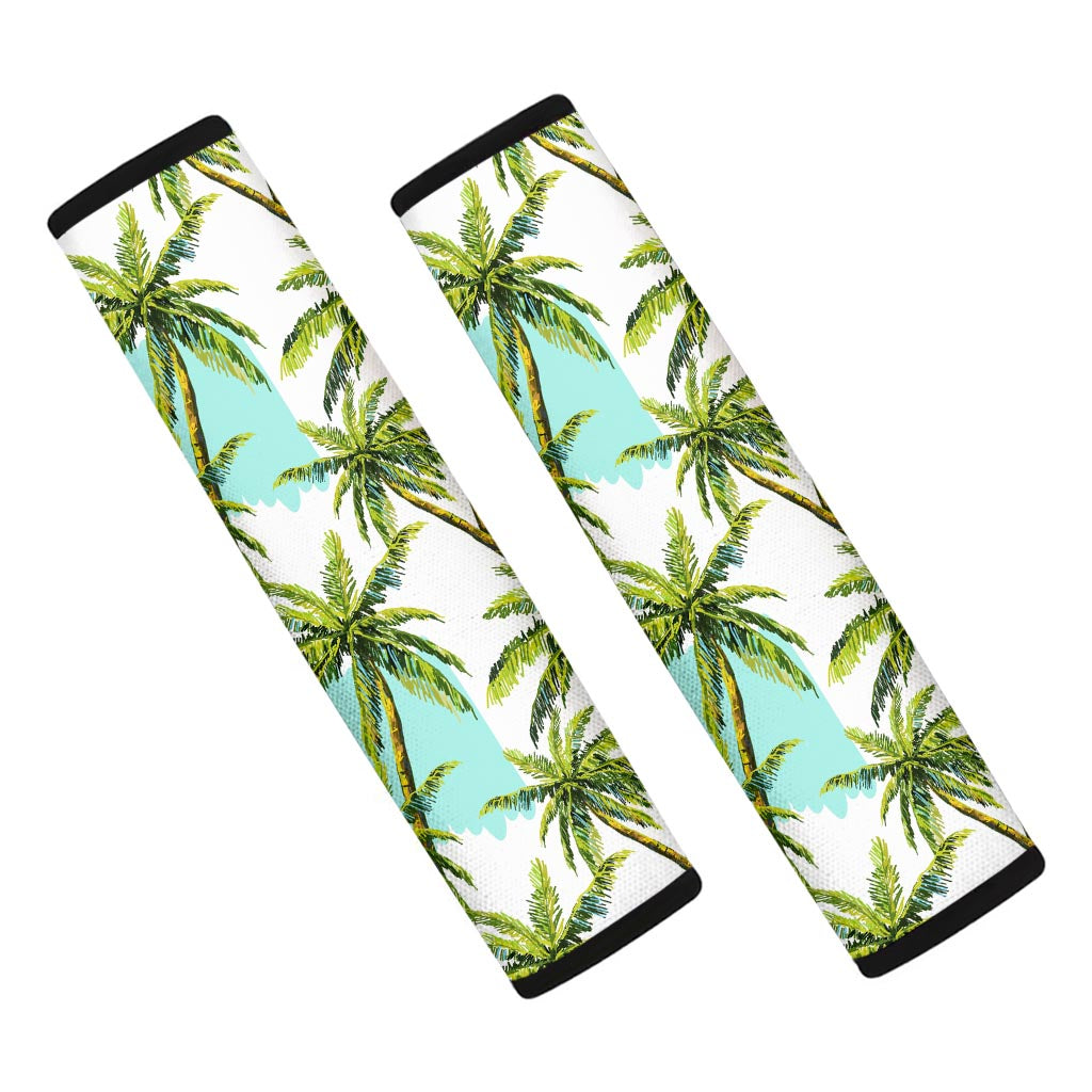 Palm Tree Tropical Pattern Print Car Seat Belt Covers