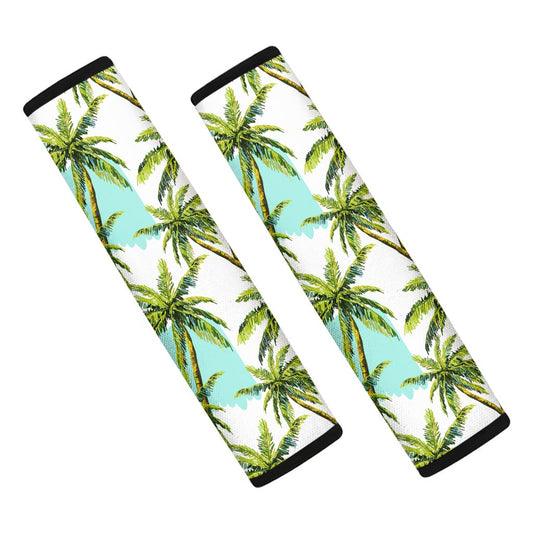 Palm Tree Tropical Pattern Print Car Seat Belt Covers