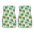 Palm Tree Tropical Pattern Print Front Car Floor Mats