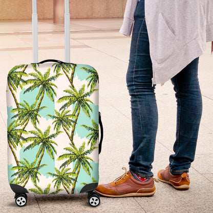 Palm Tree Tropical Pattern Print Luggage Cover GearFrost