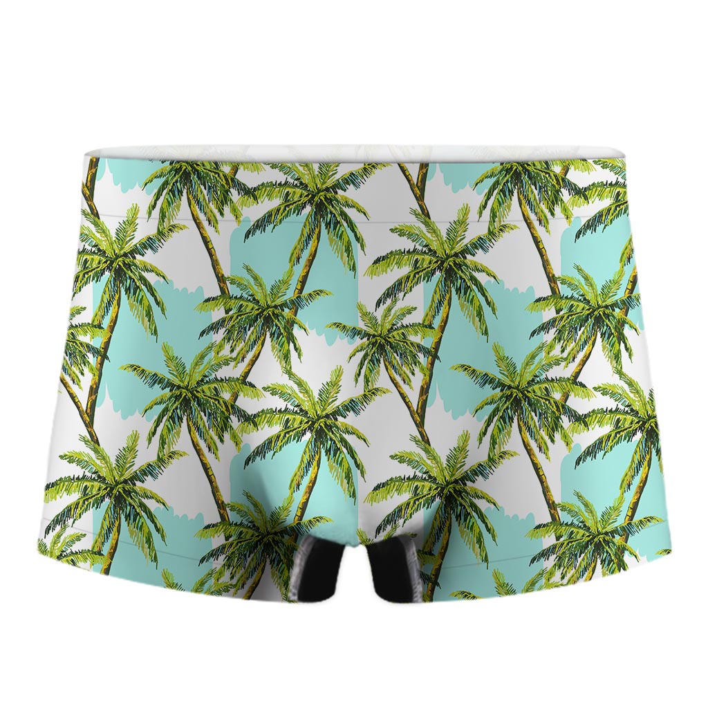 Palm Tree Tropical Pattern Print Men's Boxer Briefs