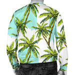 Palm Tree Tropical Pattern Print Men's Crewneck Sweatshirt GearFrost