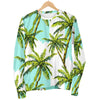 Palm Tree Tropical Pattern Print Men's Crewneck Sweatshirt GearFrost