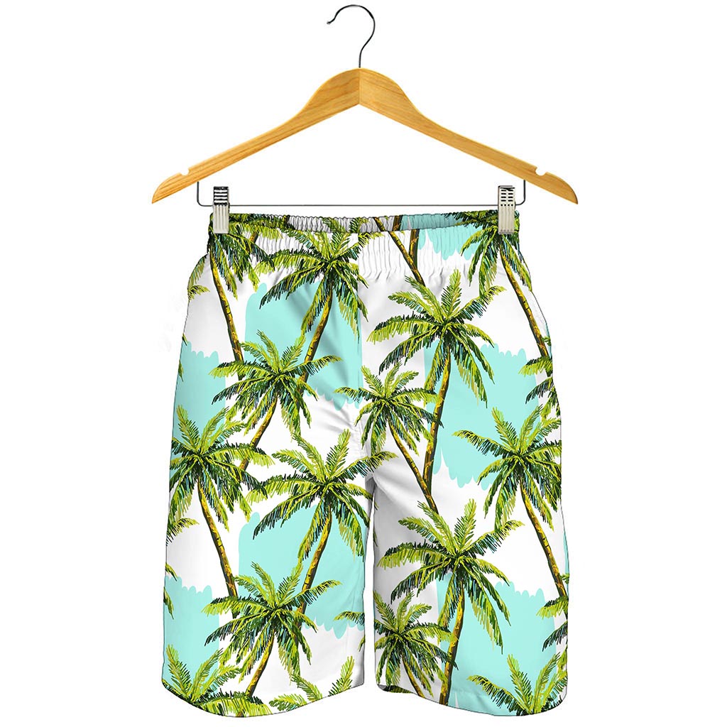 Palm Tree Tropical Pattern Print Men's Shorts