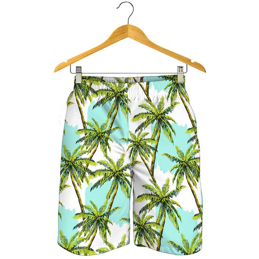 Palm Tree Tropical Pattern Print Men's Shorts