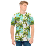 Palm Tree Tropical Pattern Print Men's T-Shirt