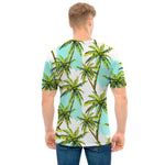 Palm Tree Tropical Pattern Print Men's T-Shirt