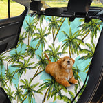 Palm Tree Tropical Pattern Print Pet Car Back Seat Cover