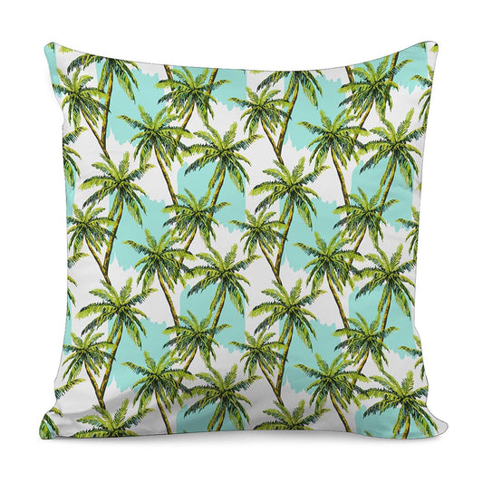 Palm Tree Tropical Pattern Print Pillow Cover