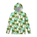 Palm Tree Tropical Pattern Print Pullover Hoodie