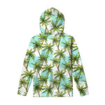 Palm Tree Tropical Pattern Print Pullover Hoodie