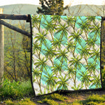 Palm Tree Tropical Pattern Print Quilt