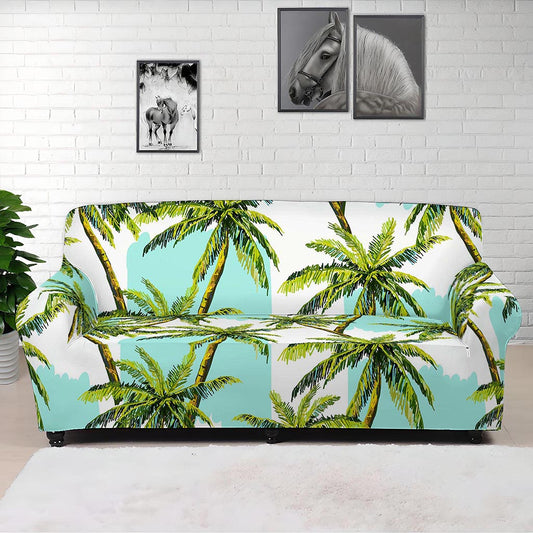 Palm Tree Tropical Pattern Print Sofa Cover