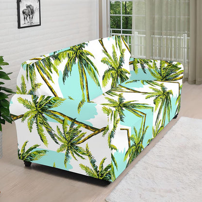 Palm Tree Tropical Pattern Print Sofa Cover