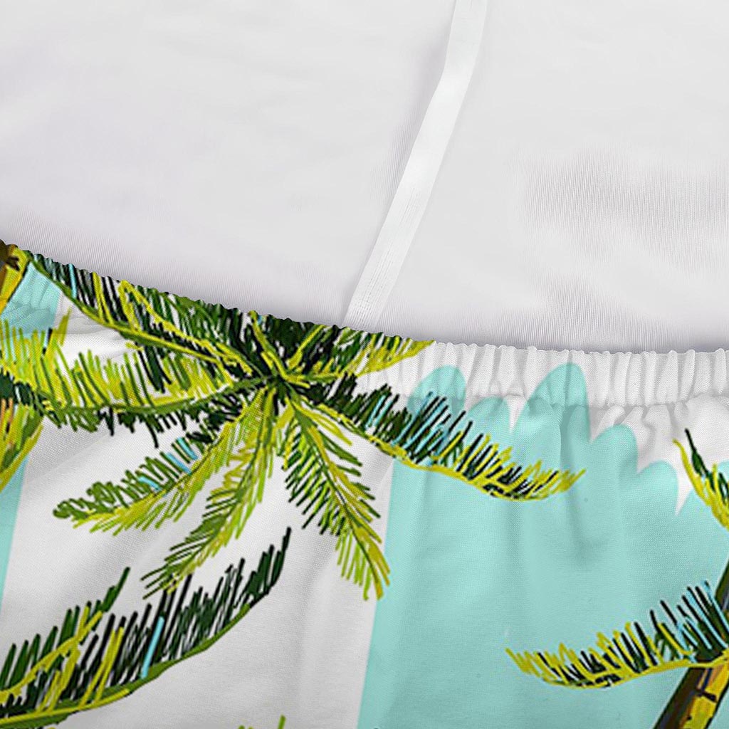 Palm Tree Tropical Pattern Print Sofa Cover