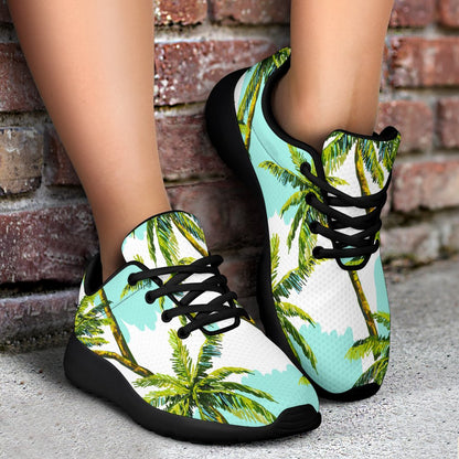 Palm Tree Tropical Pattern Print Sport Shoes GearFrost