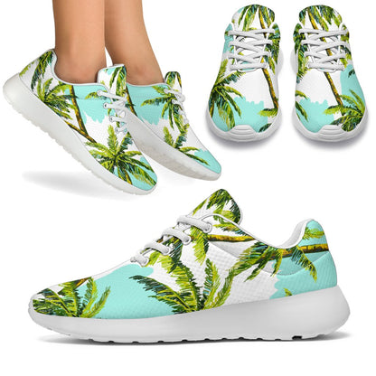 Palm Tree Tropical Pattern Print Sport Shoes GearFrost