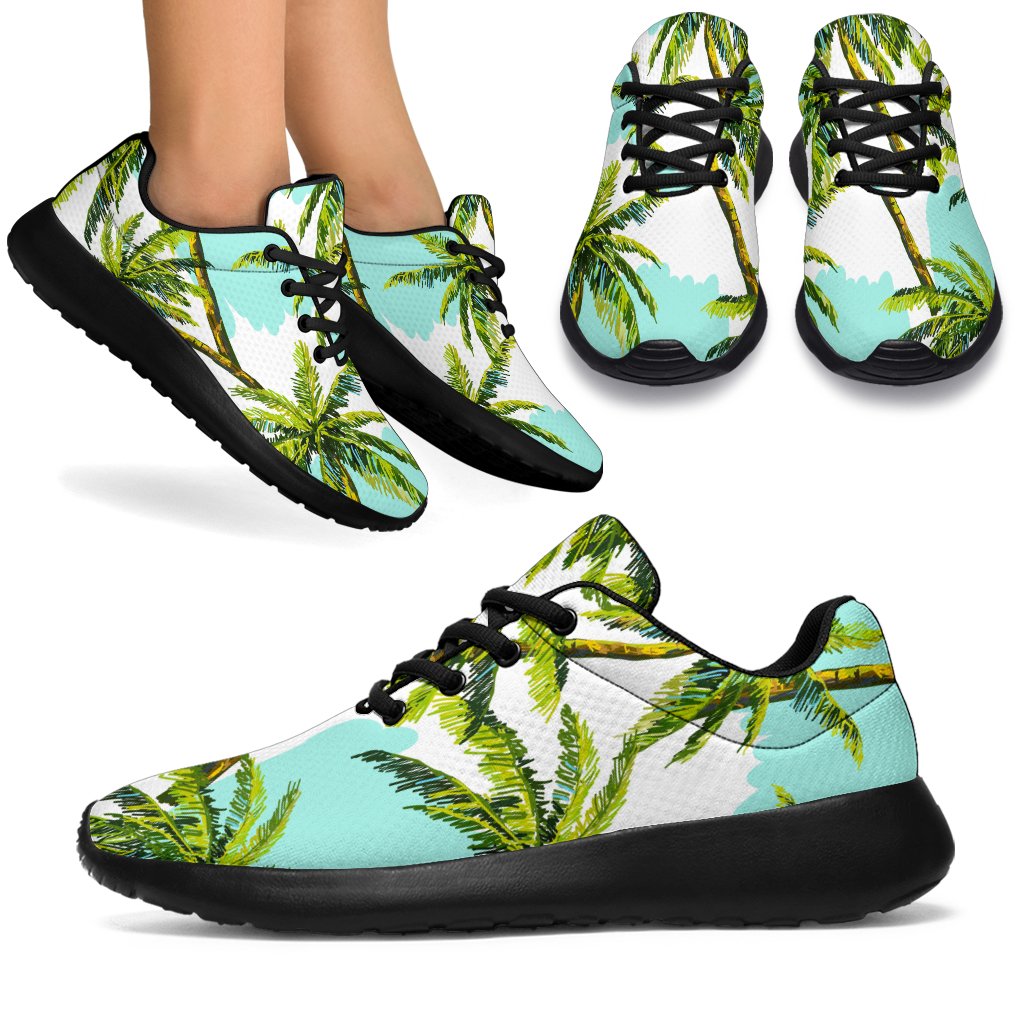 Palm Tree Tropical Pattern Print Sport Shoes GearFrost