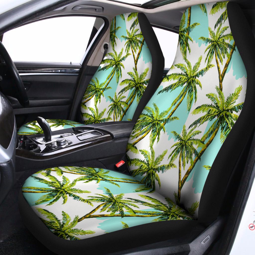 Palm Tree Tropical Pattern Print Universal Fit Car Seat Covers