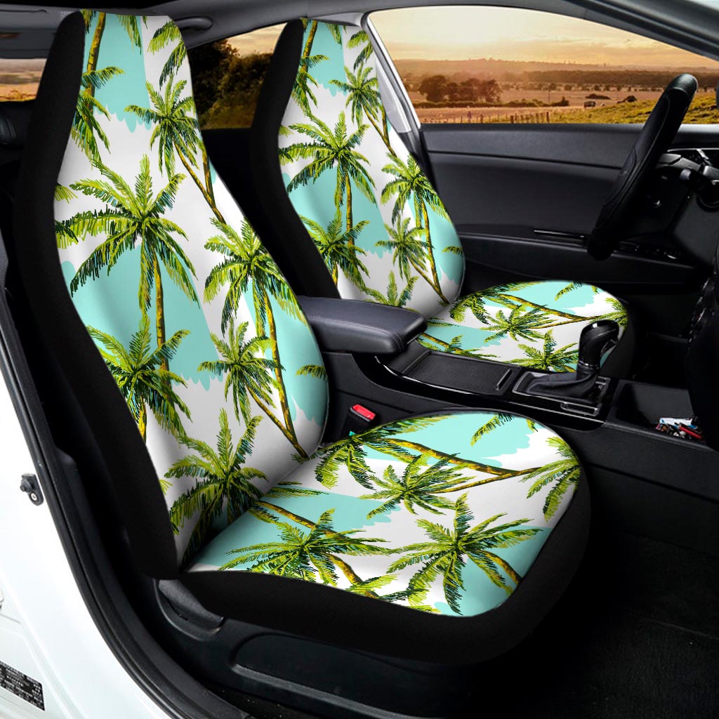 Palm Tree Tropical Pattern Print Universal Fit Car Seat Covers