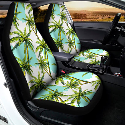 Palm Tree Tropical Pattern Print Universal Fit Car Seat Covers