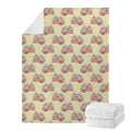 Panda Firefighter And Cat Pattern Print Blanket