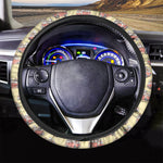 Panda Firefighter And Cat Pattern Print Car Steering Wheel Cover