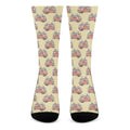 Panda Firefighter And Cat Pattern Print Crew Socks
